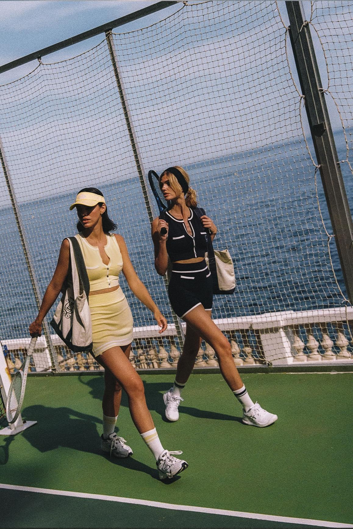 Mirto Knit Button Tank Top & Mirto Knit Tennis Skirt