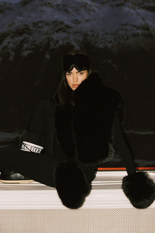 Frost Faux Fur Mittens