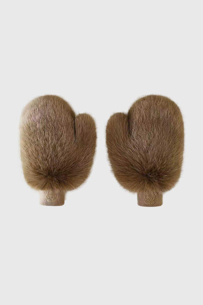 Frost Faux Fur Mittens