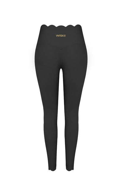 High-Waist Scallop Scrunch Legging