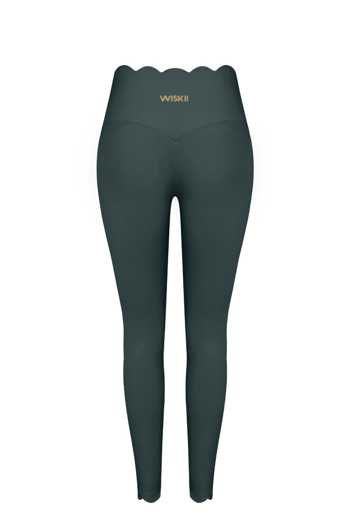 High-Waist Scallop Scrunch Legging
