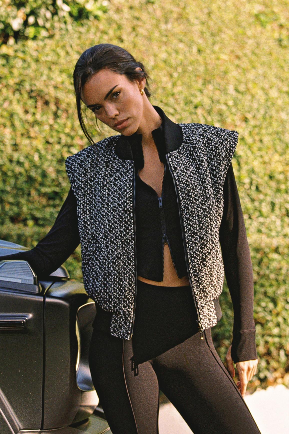 Hourglass Cropped Full Zip Jacket