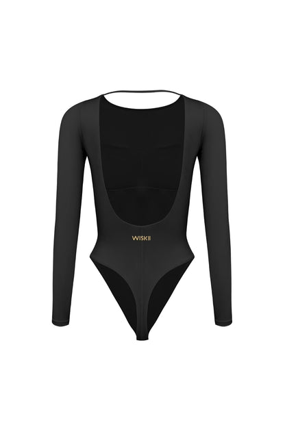 Long Sleeve Open Back Bodysuit