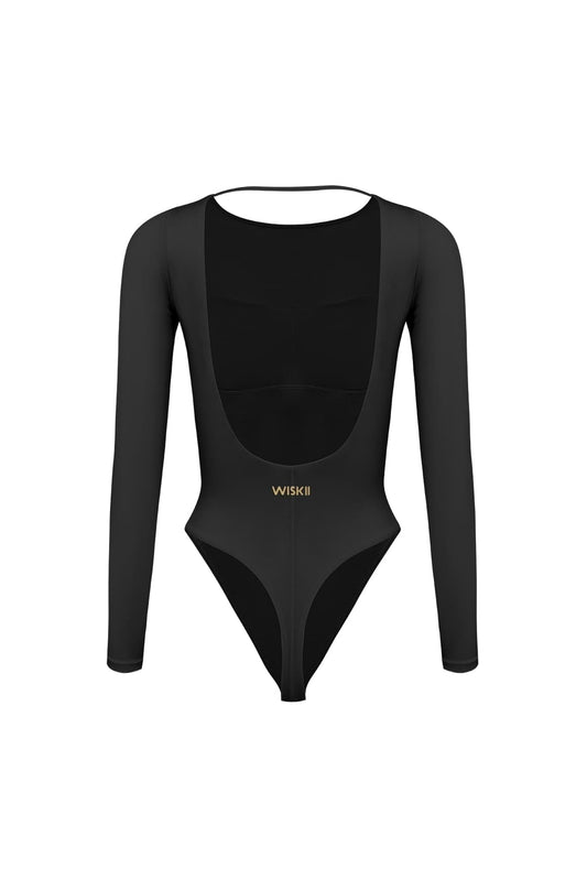 Long Sleeve Open Back Bodysuit