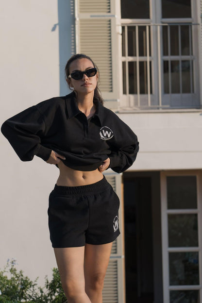 Polo Button Short Lounge Set