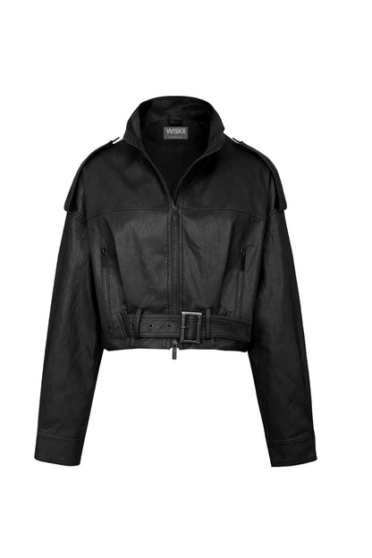 Retro Faux Leather Jacket