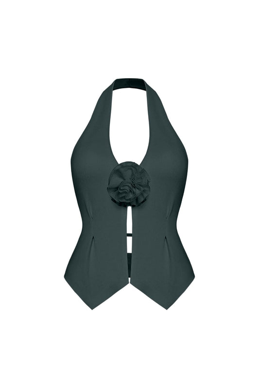 Riviera Floral Halter Vest