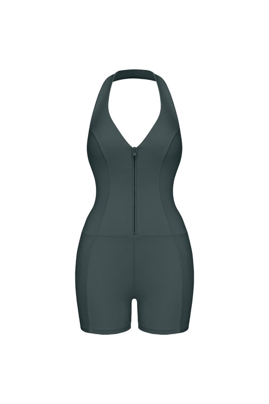 Riviera Hourglass Zip Front Romper