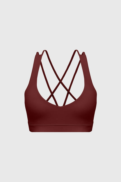 Scoop Neck Crossback Bra