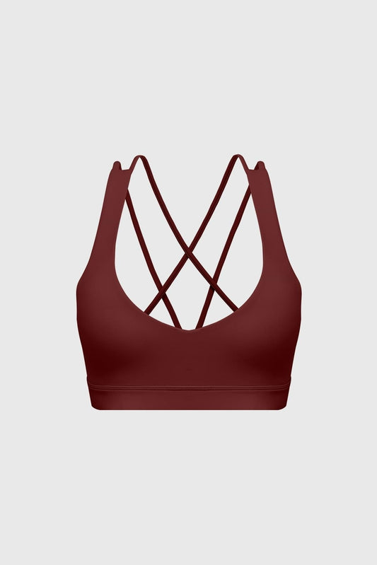 Scoop Neck Crossback Bra