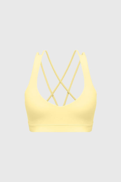 Scoop Neck Crossback Bra