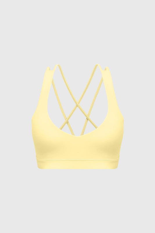 Scoop Neck Crossback Bra